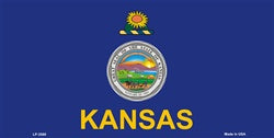 Kansas State Flag License Plate