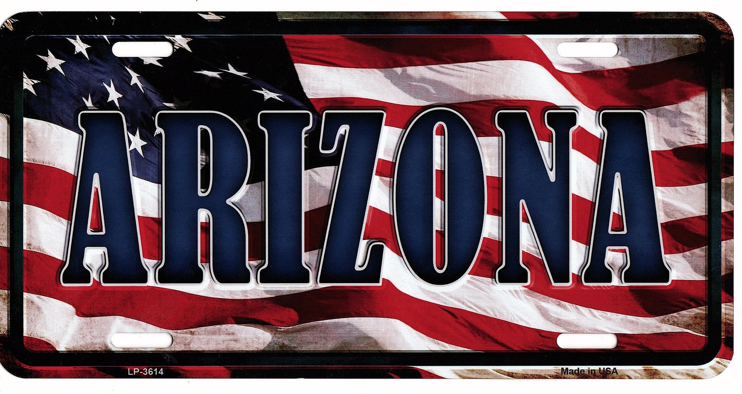 Arizona Flag License Plate