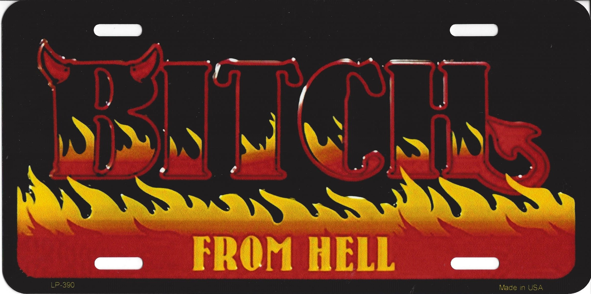 B***h From Hell License Plate – Auto License Plates Frames