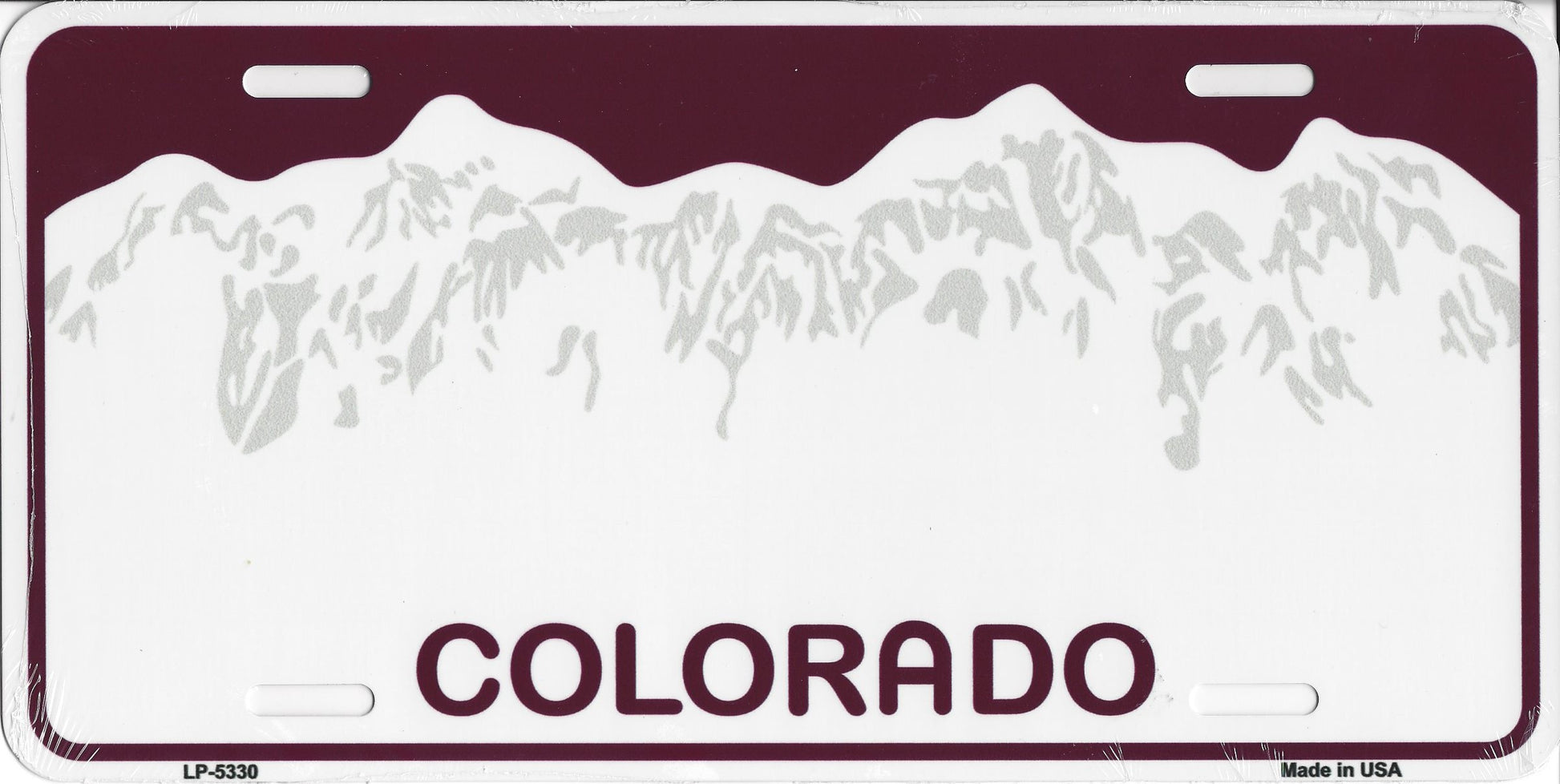 Colorado Metal License Plate