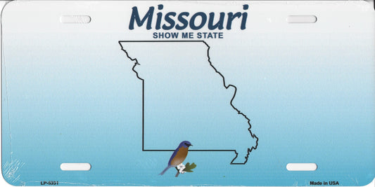 Missouri Metal License Plate