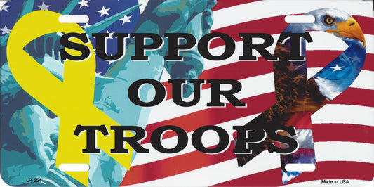 Support Our Troops License Plate