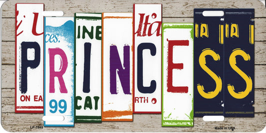 Princess Cut Style License Plate