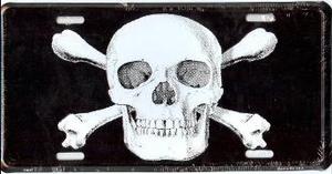 Skull and Crossbones License Plate