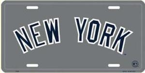 New York Yankees License Plate