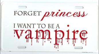 Princess ... Vampire License Plate