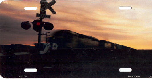 Rail Road Crossing License Plate