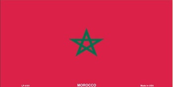 Morocco Flag License Plate