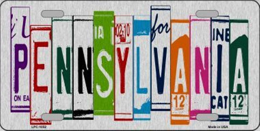 Pennsylvania Cut Style Metal License Plate