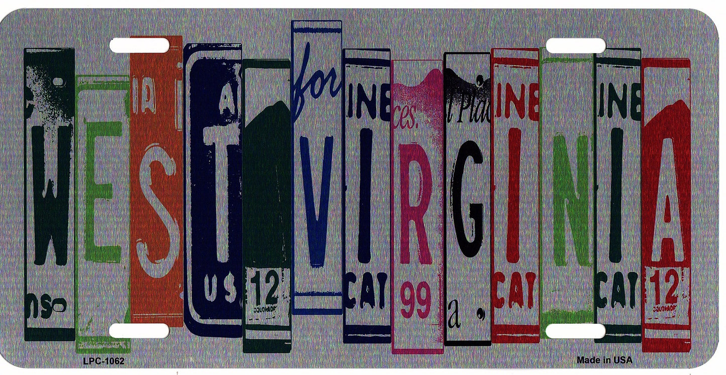 West Virginia Cut Style Metal License Plate