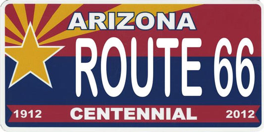 Arizona Centennial Route 66 Photo License Plate