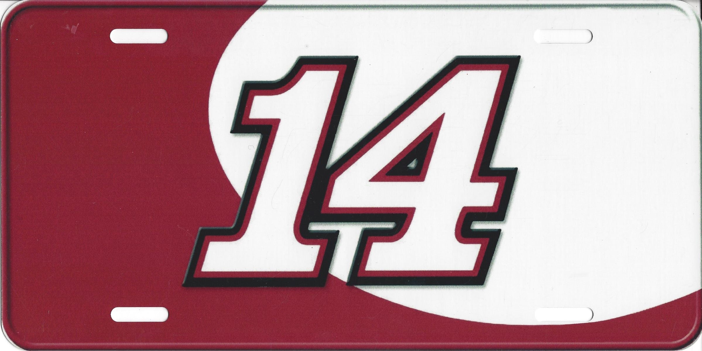 Lissene Plate Racing Nascar #14 Racing Photo License Plate – Auto License Plates Frames