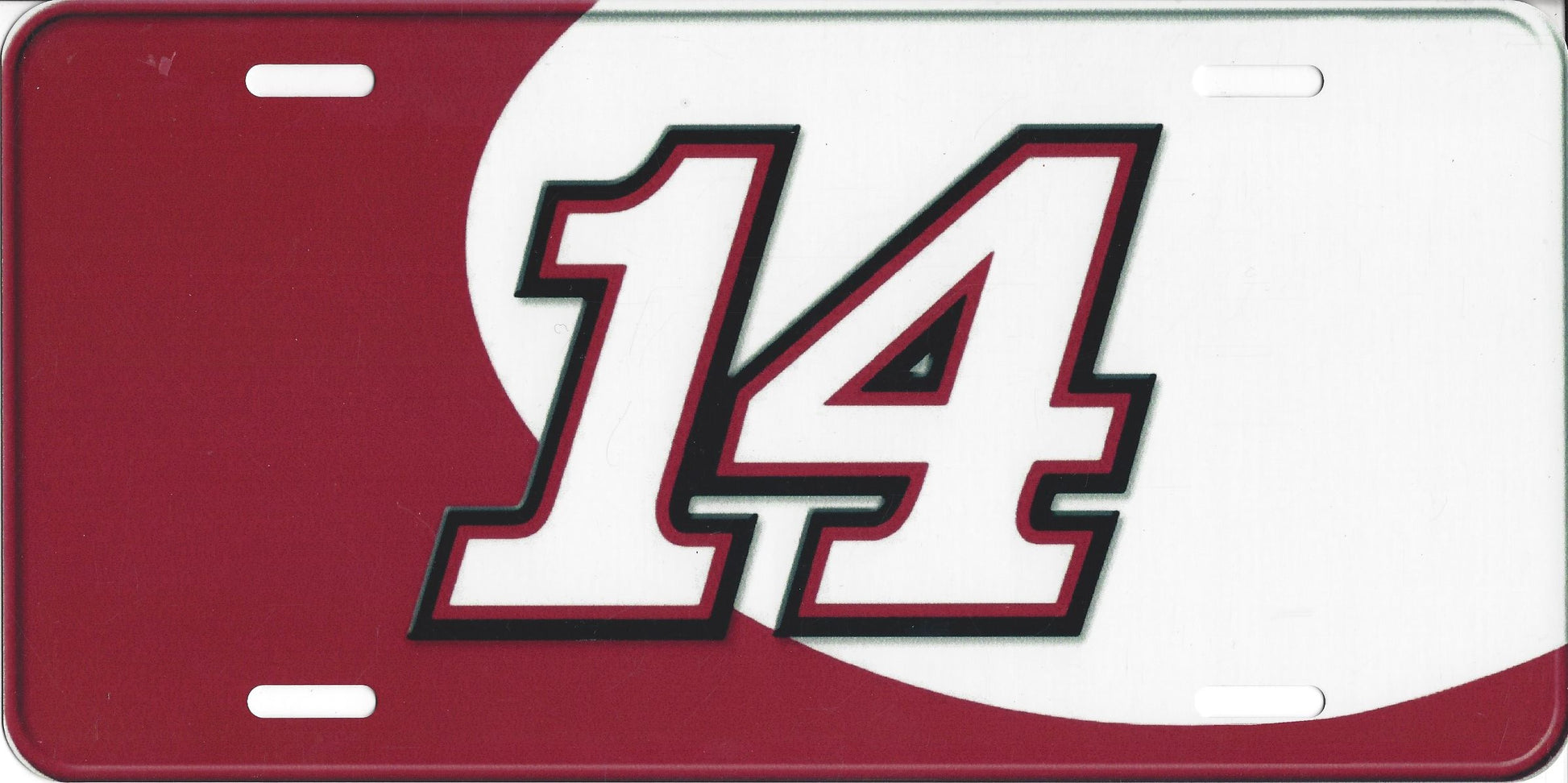 Nascar #14 Racing Photo License Plate