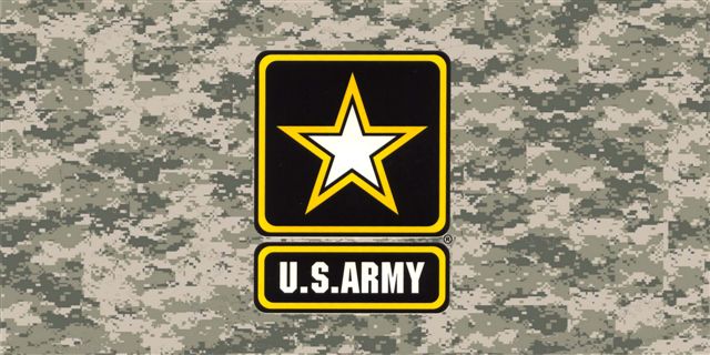 Army Digital Camo Photo License Plate