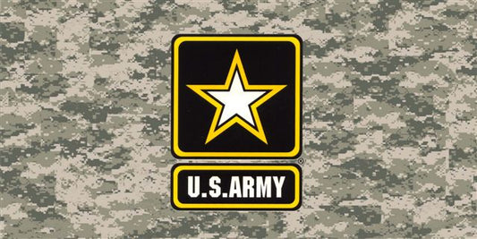 Army Digital Camo Photo License Plate