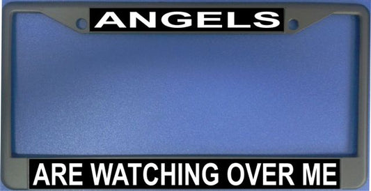 Angels Are Watching Over Me Photo License Plate Frame