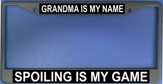 Grandma Is My Name Photo License Plate Frame