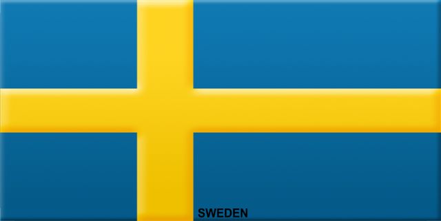 Sweden Flag Photo License Plate