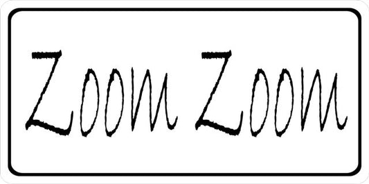 Zoom Zoom Photo License Plate