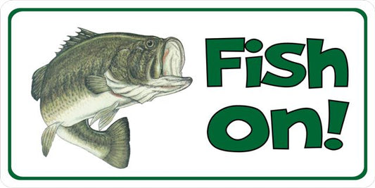 Fish On! Photo License Plate