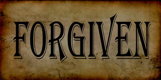 Forgiven Photo License Plate