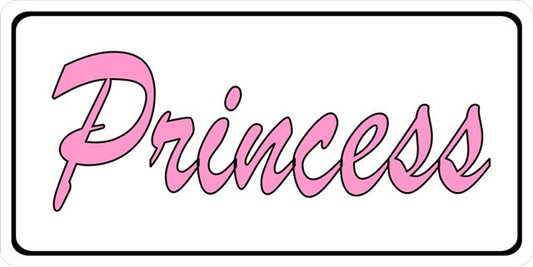 Princess Photo License Plate