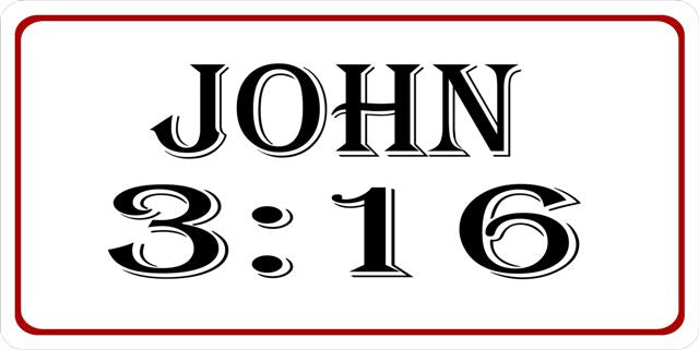 John 3:16 Photo License Plate – Auto License Plates Frames