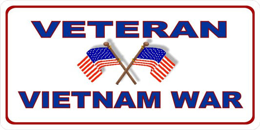 Veteran Vietnam War Photo License Plate