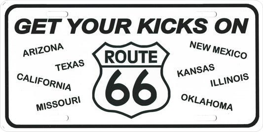 Route 66 - 8 States - Photo License Plate