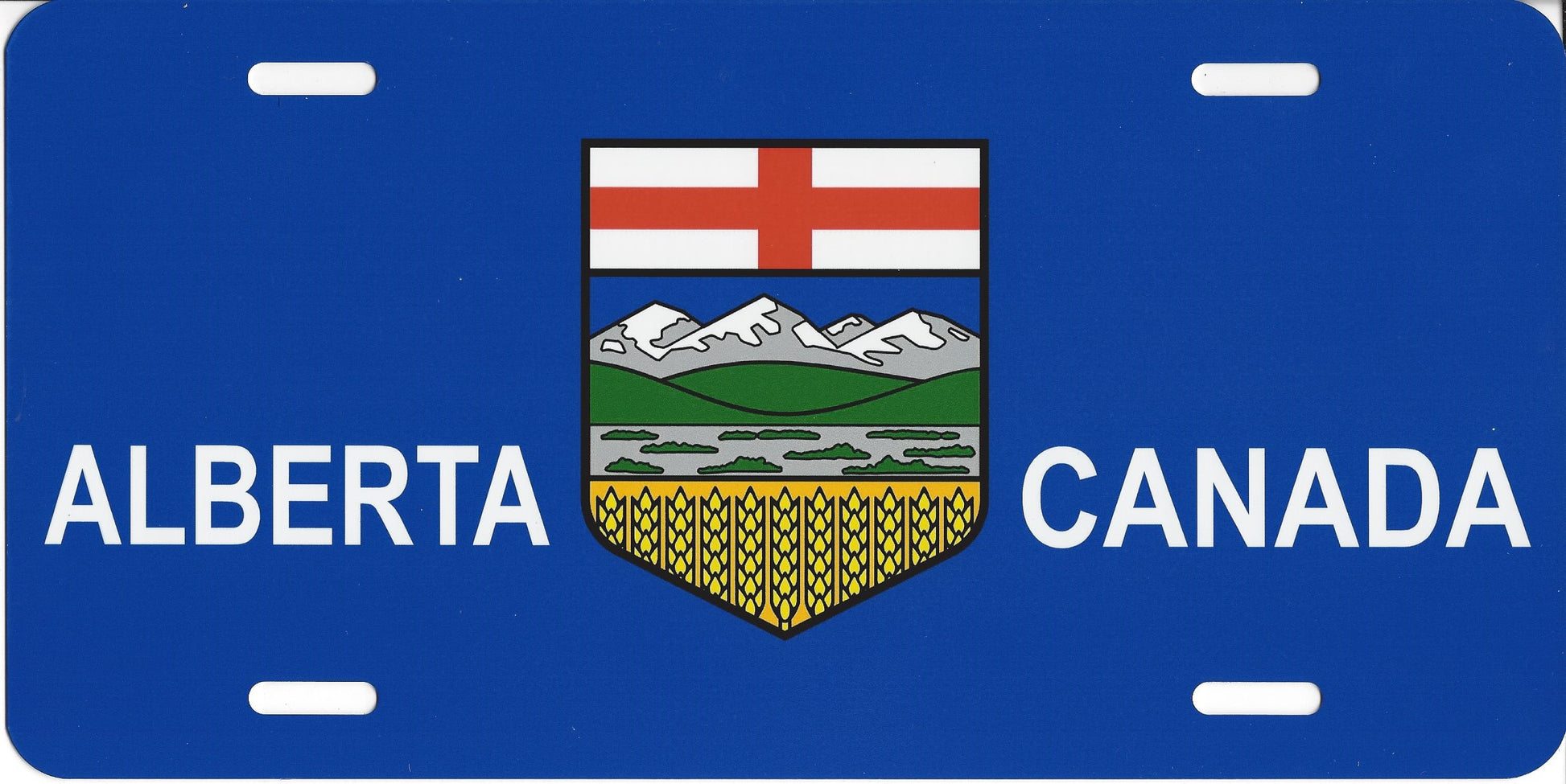 Alberta Canada Flag Photo License Plate