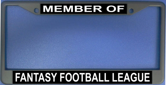 Member Of Fantasy Football League Photo License Plate Frame