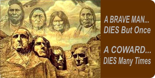 A BRAVE MAN ... DIES Many Times ... Photo License Plate