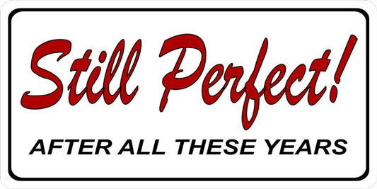 Still Perfect Photo License Plate