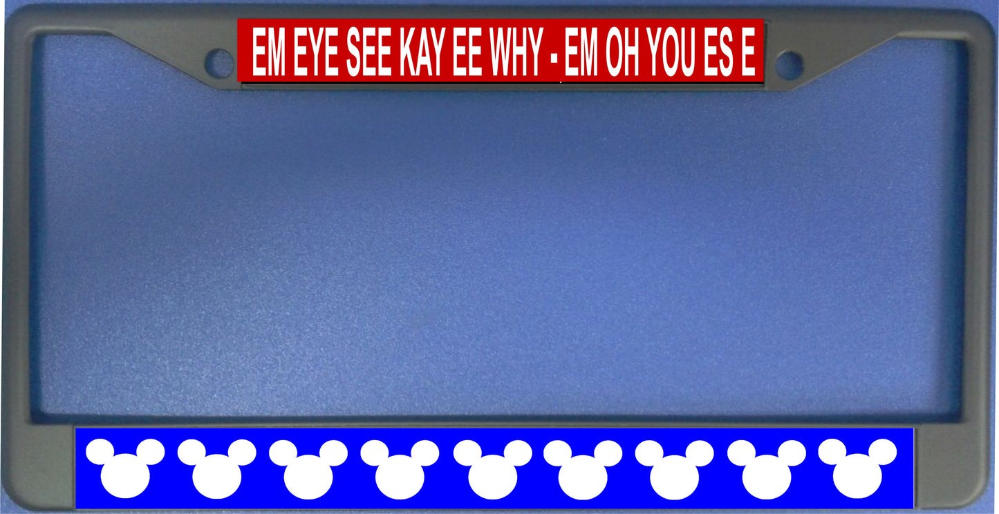 Mickey Mouse Song Chrome Photo License Plate Frame #2