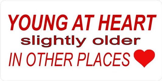 Young At Heart ... Photo License Plate