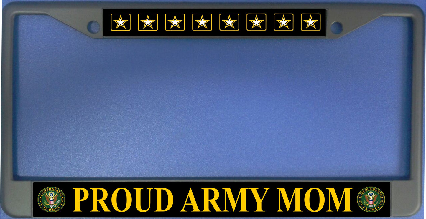 Proud Army Mom Photo License Plate Frame