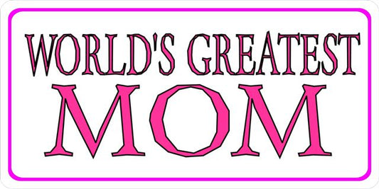World's Greatest Mom Photo License Plate