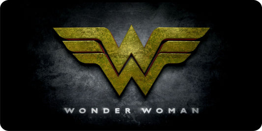 Wonder Woman Logo Photo License Plate