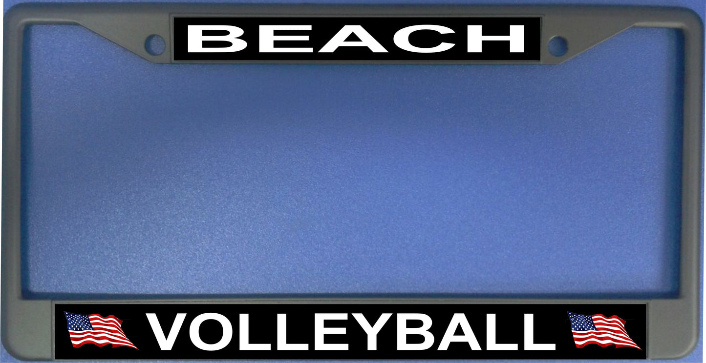 Beach Volleyball Photo License Plate Frame