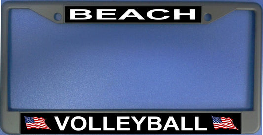 Beach Volleyball Photo License Plate Frame