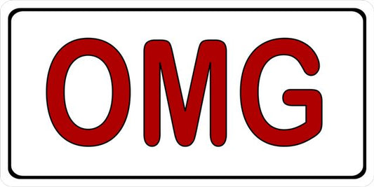 OMG Photo License Plate
