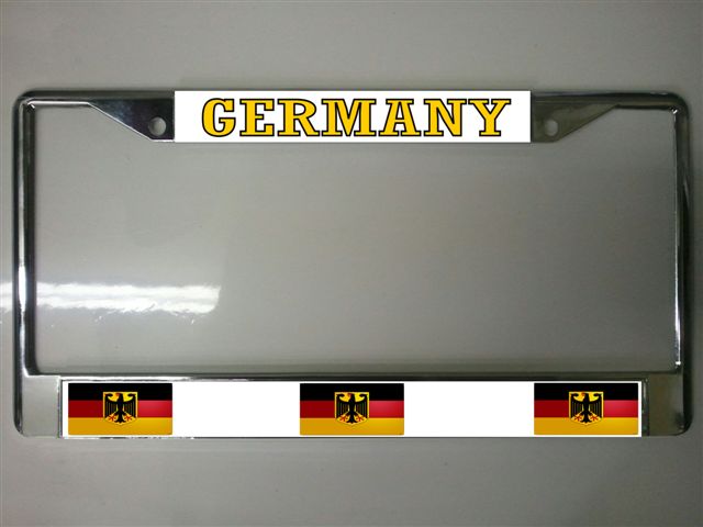 German Flag Photo License Plate Frame