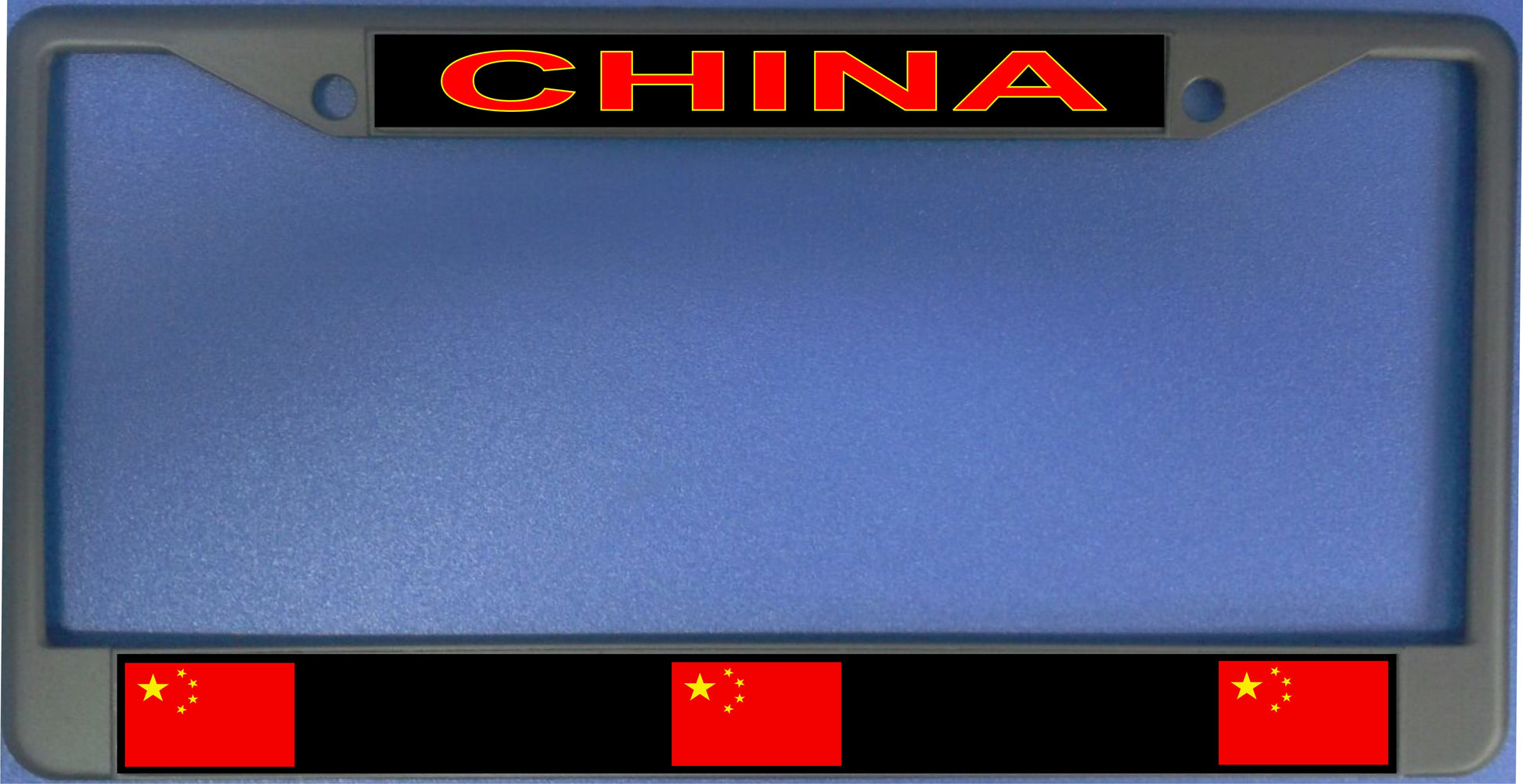 China Flag Photo License Plate Frame