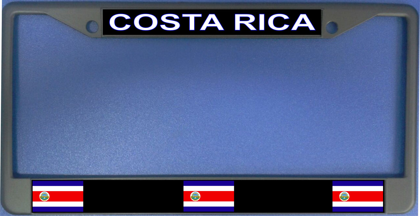 Costa Rica Flag Photo License Plate Frame