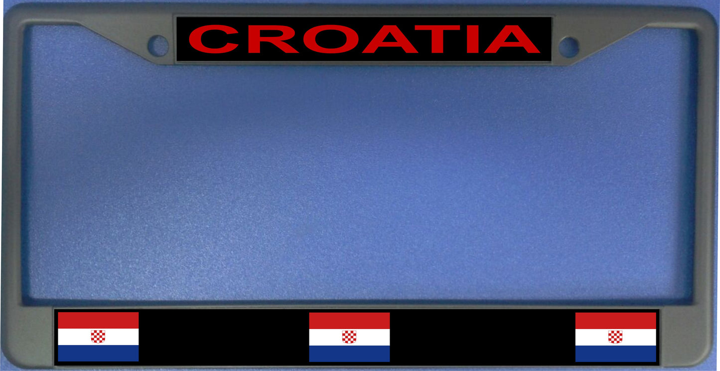 Croatia Flag Photo License Plate Frame