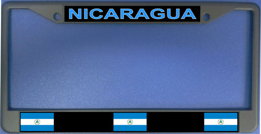 Nicaragua Flag Photo License Plate Frame