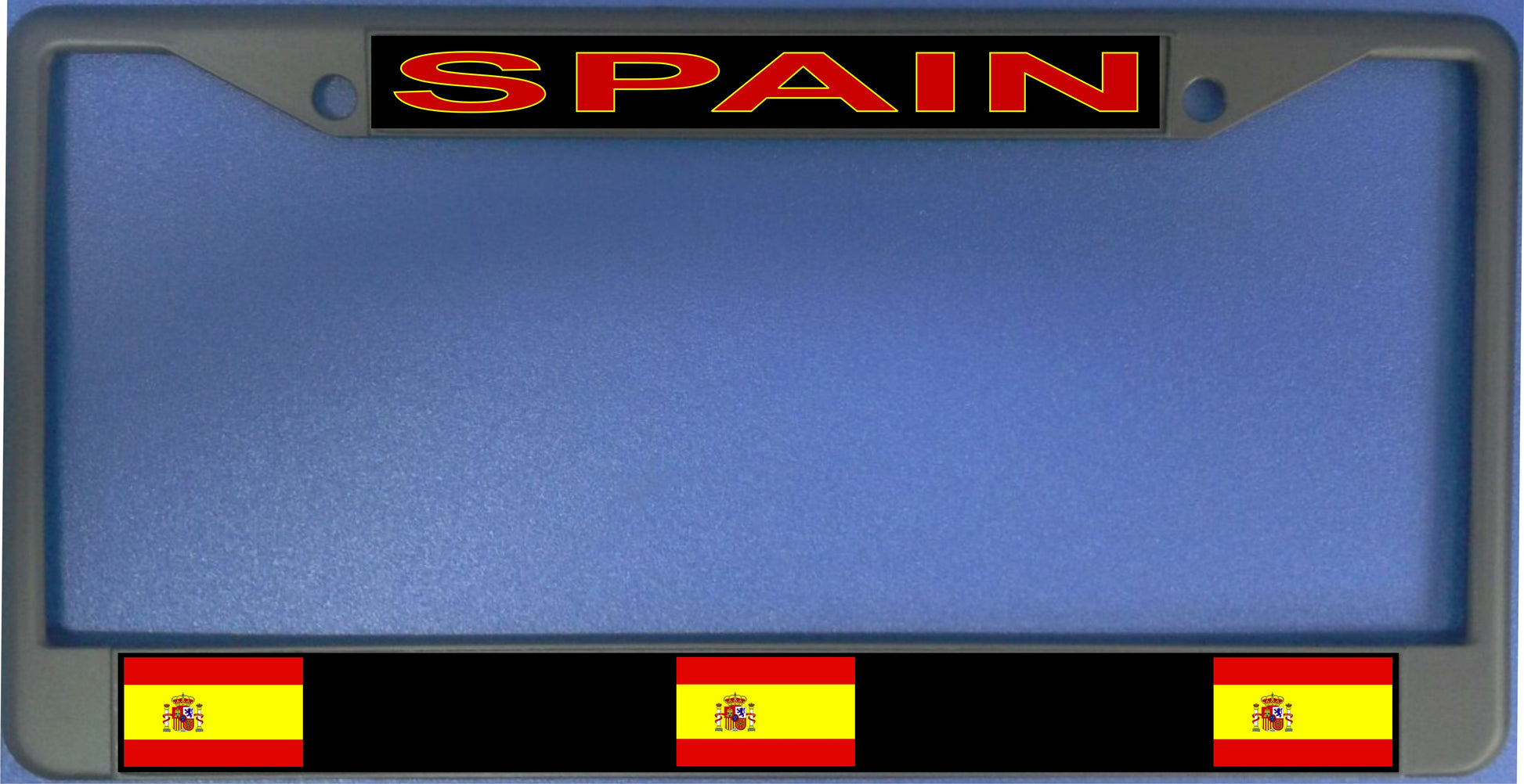 Spain Flag Photo License Plate Frame