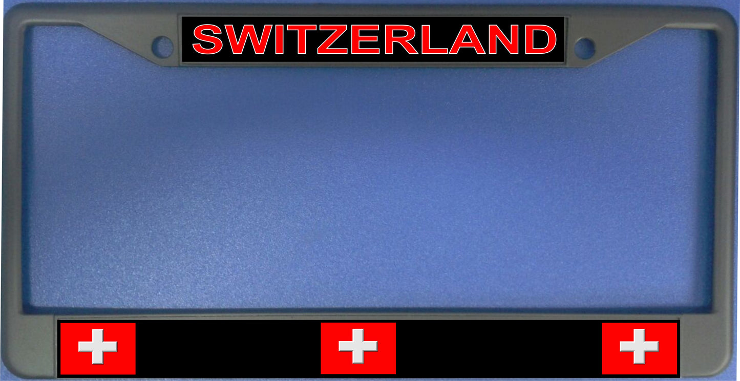 Switzerland Flag Photo License Plate Frame