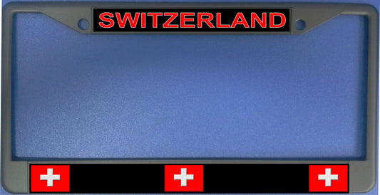 Switzerland Flag Photo License Plate Frame