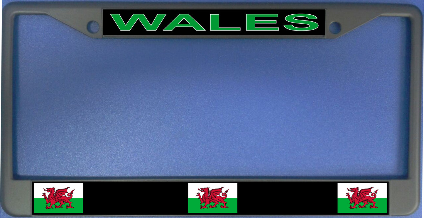 Wales Flag Photo License Plate Frame